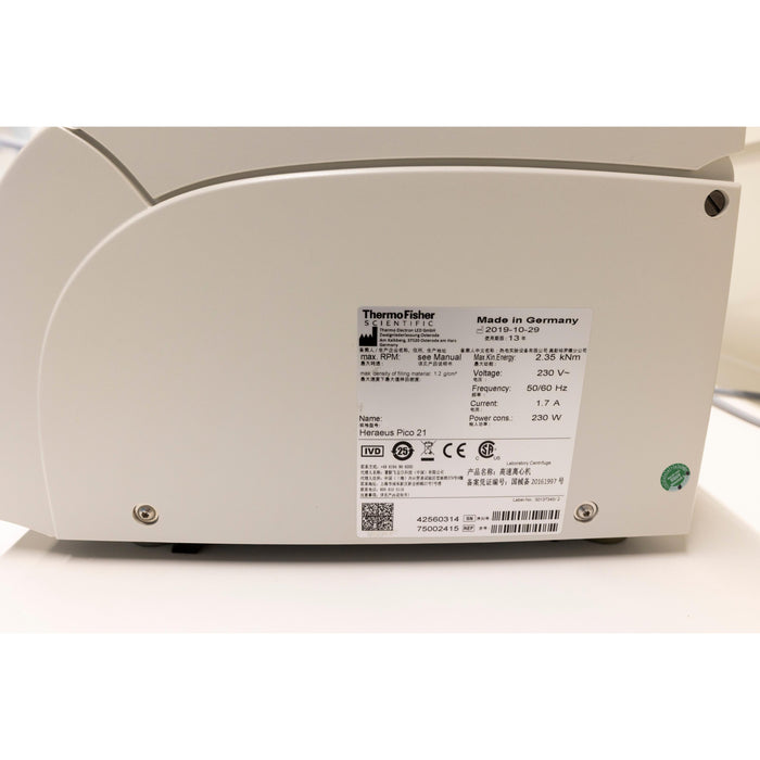 Heraeus Pico 21 Tischzentrifuge (10.2019)