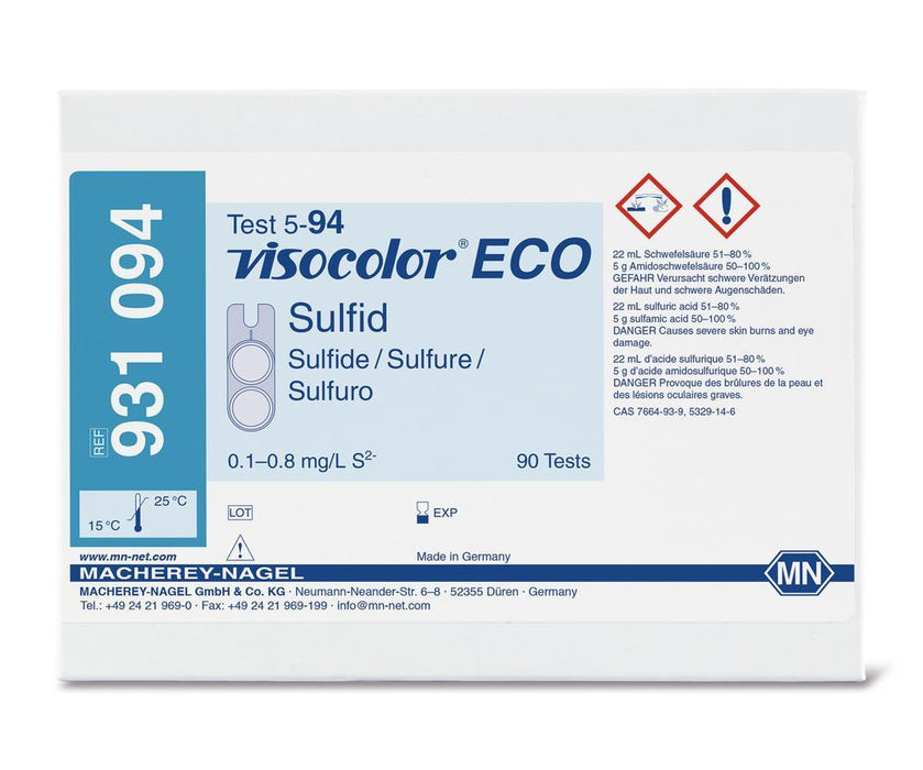 VISOCOLOR® ECO Testbesteck, Sulfid S2-