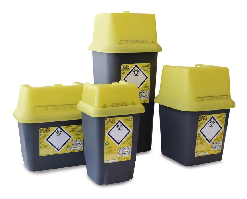 Entsorgungsbehälter Sharpsafe®, PP, 2 l, L 195 x B 120 x H 180 mm (5 Stk.)