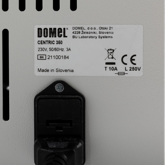 Universalzentrifuge Domel Centric 250 mit Plattenrotor
