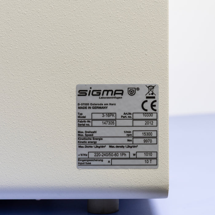 Sigma 3-16PK Tischzentrifuge (2012)