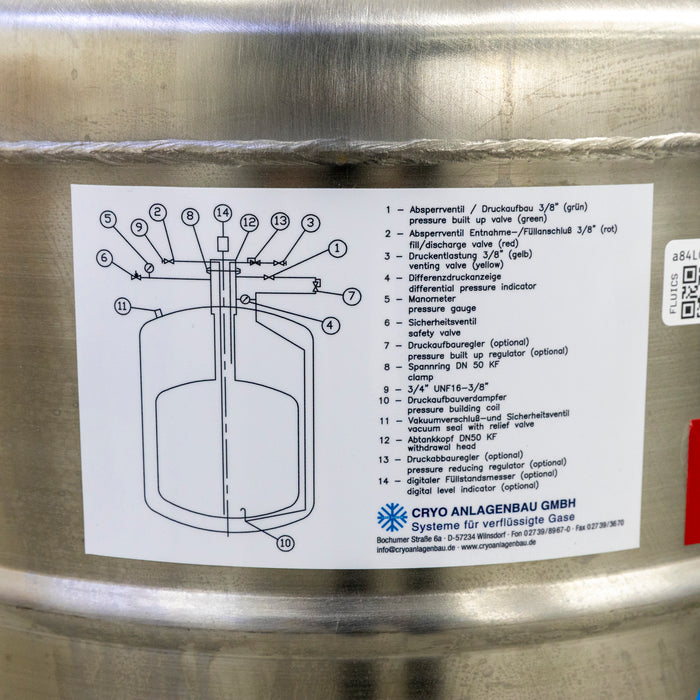 Cryo Systems CS 60 SK – Liquid Nitrogen Transport Tank 60 L