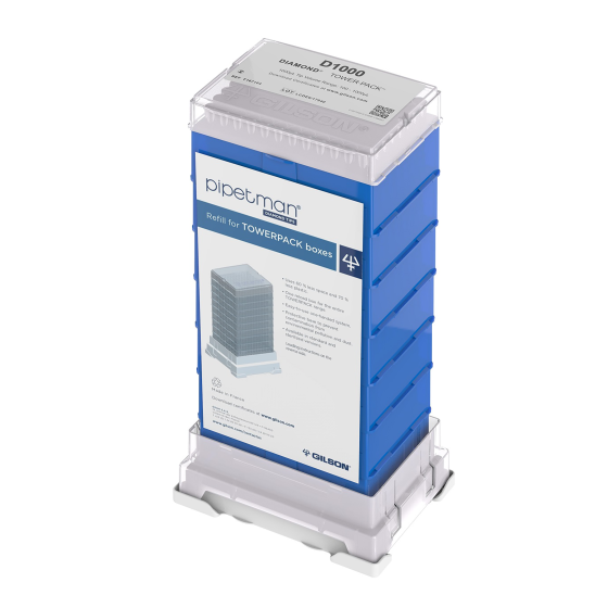 Gilson Pipetman Diamond Tips Towerpack 100-1000 µL 20 x Re-fill Tower a 7 Racks unsteril [13440 Stk.]