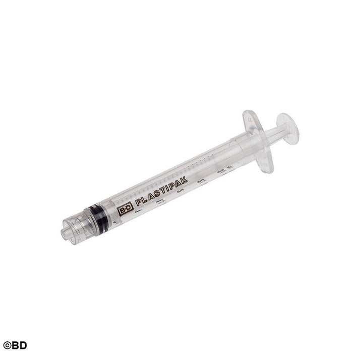 BD Hypodermische dreiteilige Plastipak™ Spritze mit mittigem Luer-Lock, 3ml<br>[200 Stk. / MHD2026]