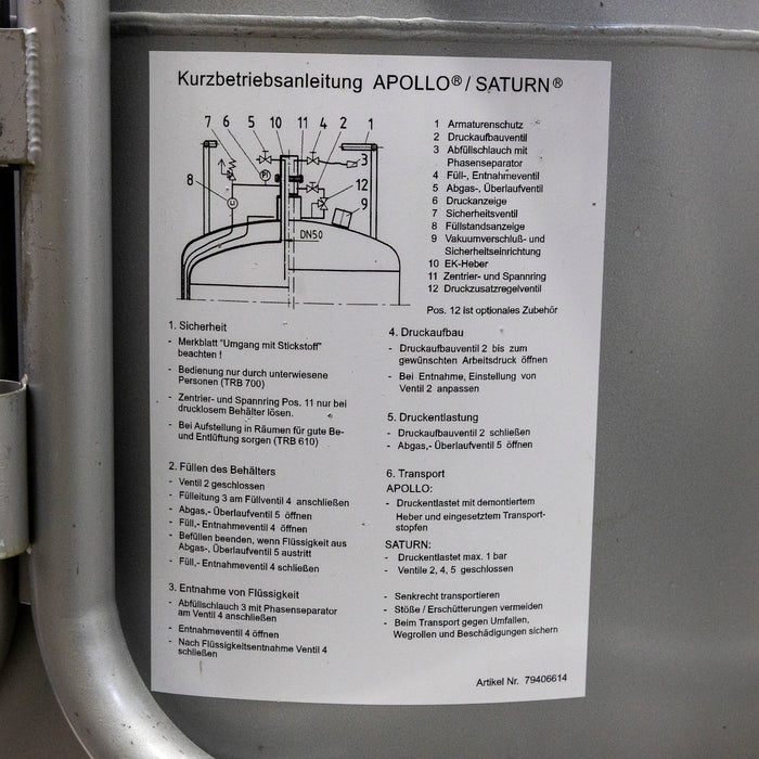Cryotherm Apollo 50 – Liquid Nitrogen Cryo Transport Container