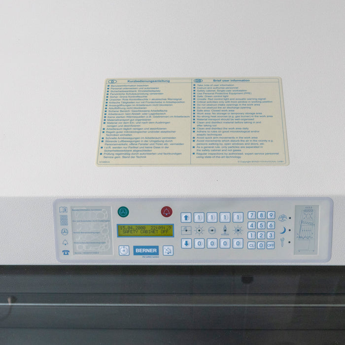 Berner FlowSafe B-Max-Pro-190 Cytotoxic Safety Cabinet
