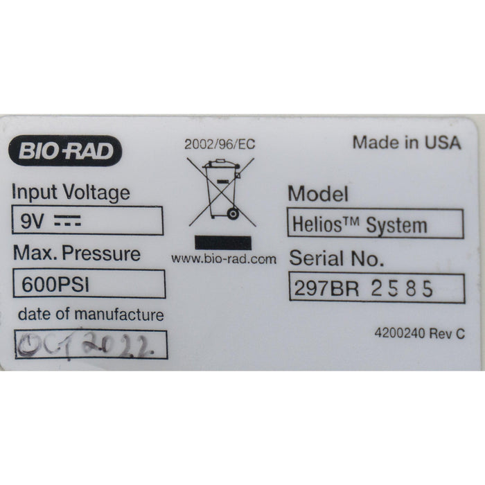 BioRad Helios Gene Gun (2022)