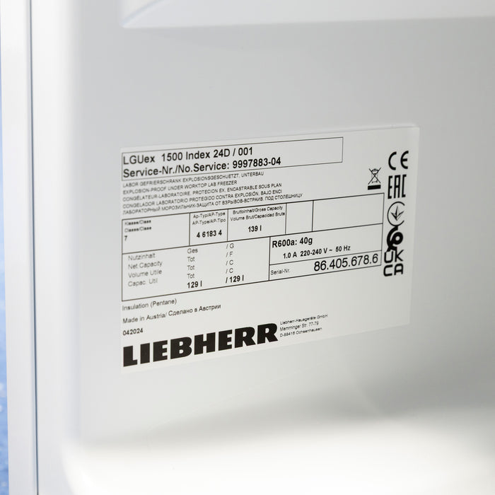 Liebherr LGUex 1500 Laborgefrierschrank MediLine ATEX
