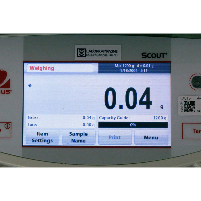Ohaus Scout STX1202 Präzisionswaage (1200g / d=0,01g) (2020)