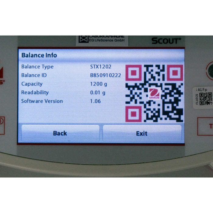 Ohaus Scout STX1202 Präzisionswaage (1200g / d=0,01g) (2020)