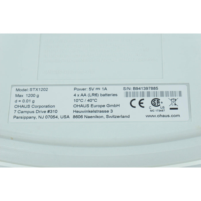 Ohaus Scout STX1202 Präzisionswaage (1200g / d=0,01g)