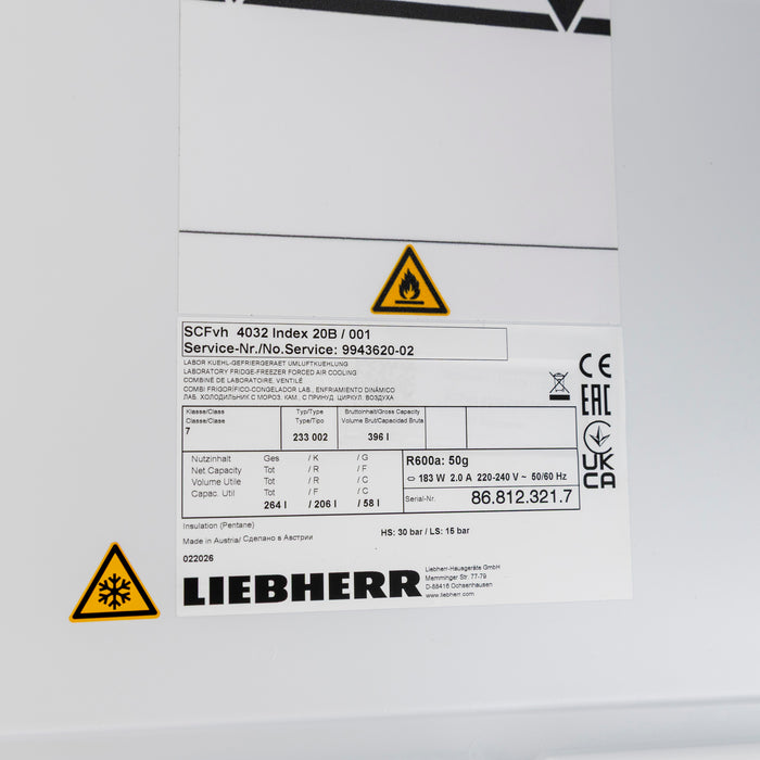 Liebherr SCFvh 4032 Labor-Kühl-Gefrierkombination Perfection