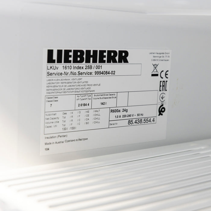 Liebherr LKUv 1610 MediLine Unterbau Kühlschrank