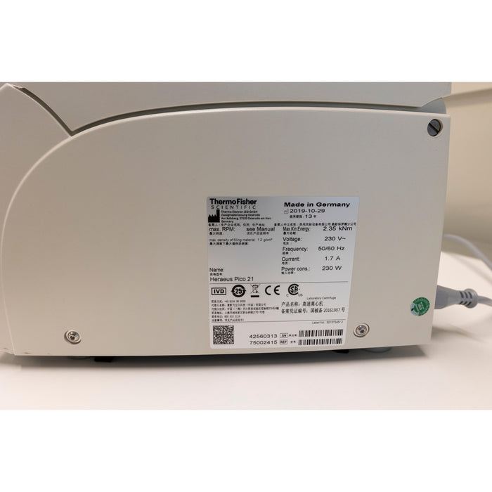 Heraeus Pico 21 Tischzentrifuge (10.2019)