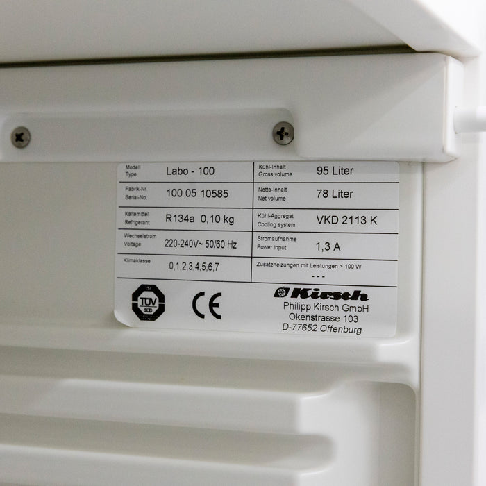 Kirsch Labo-100 Laboratory Refrigerator