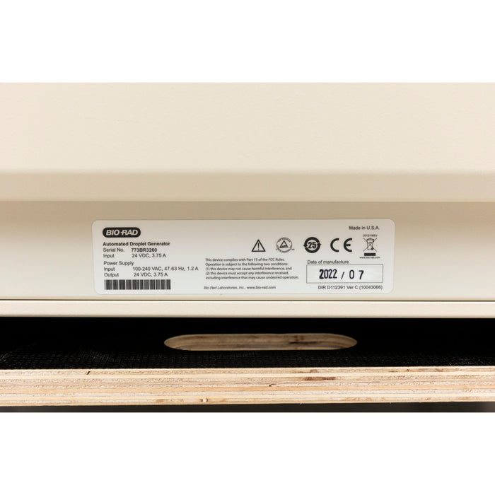 Biorad Automated Droplet Generator (07.2022)