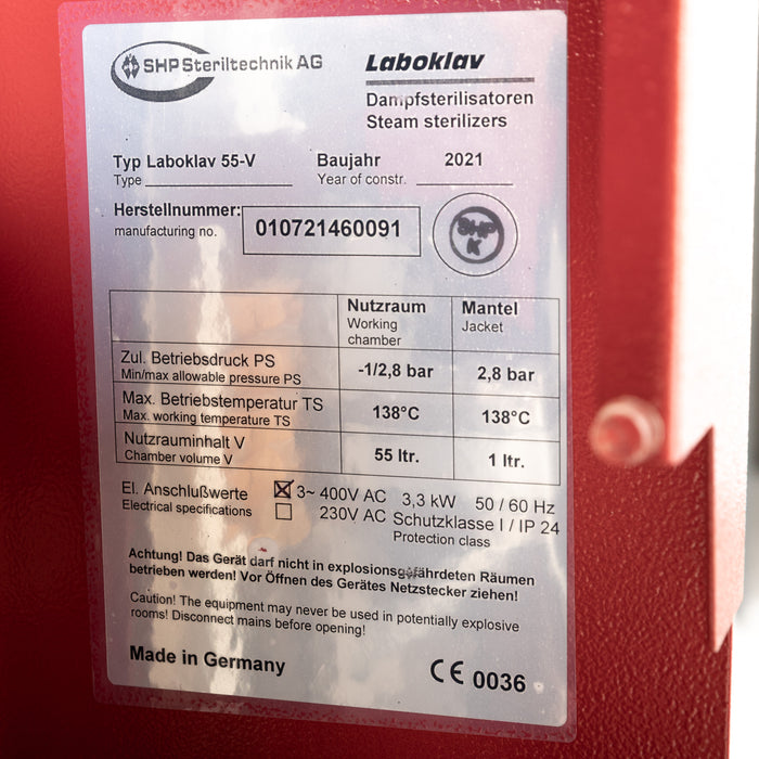 Tischautoklav HP Laboklav 55V