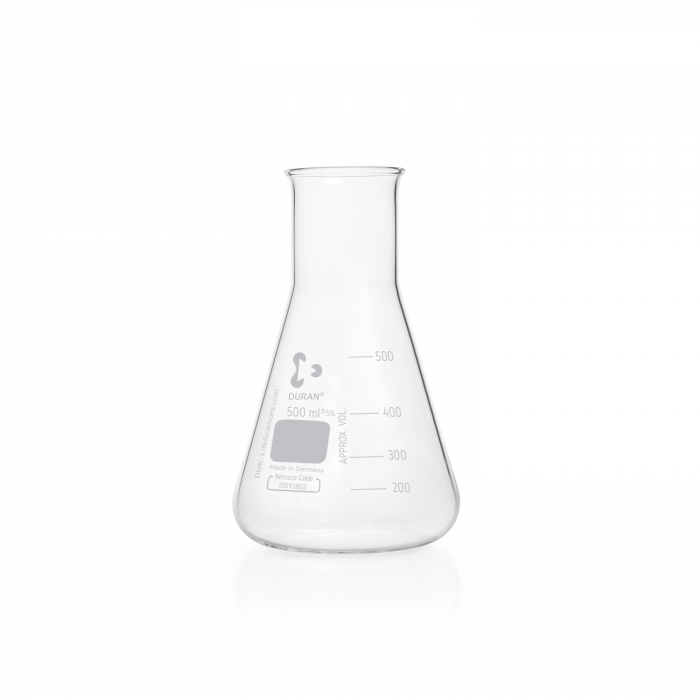 DWK Duran Erlenmeyerkolben weithals borosilicate glass 3.3 500 mL [10 Stk.]