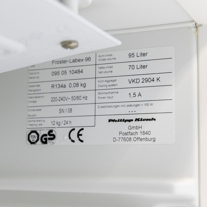 Kirsch Froster LABEX 96 – ATEX Explosion-Protected Laboratory Freezer 95 L