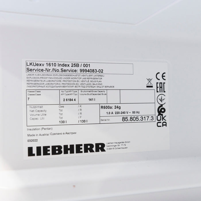 Liebherr Kühl-Gefrierkombination Labor