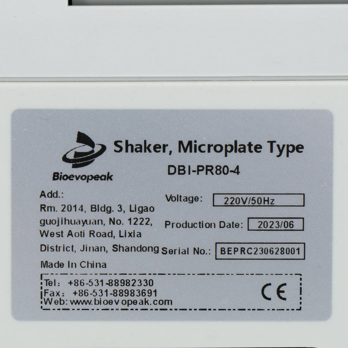 Plattenschüttler Bioevopeak DBI-PR80-4 RT +5-80 °C (06.2023)