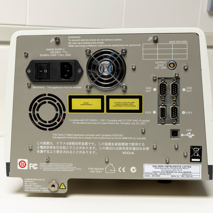 Malvern Zetasizer Nano ZS Partikelanalysator (2010)