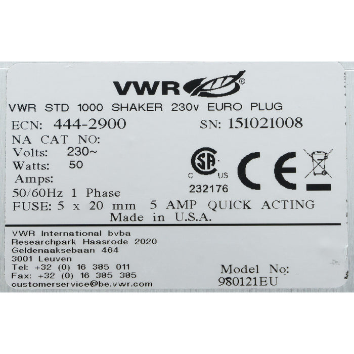 Orbitalschüttler VWR Standard 1000
