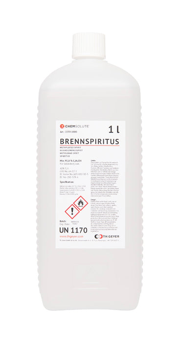 Brennspiritus (Ethanol 96 % vergällt mit MEK, IPA und Bitrex) (min. 96,1 %)