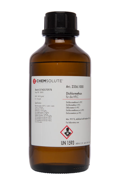 Dichlormethan für die HPLC (min. 99,9 %, stabilisiert mit Amylen)