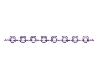 Sapphire PCR 8er-Deckelkette, PP, für 673 2XX, violett, 125 Stück/Btl. (1250 Stk.)