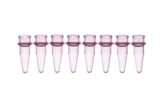 Sapphire PCR 8er Streifen, 0,2 ml, PP, ohne Deckel, rot, 125 Stück/Btl. (1250 Stk.)