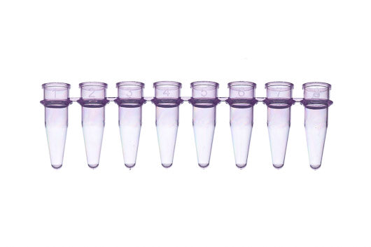 Sapphire PCR 8er Streifen, 0,2 ml, PP, ohne Deckel, violett, 125 Stück/Btl. (1250 Stk.)