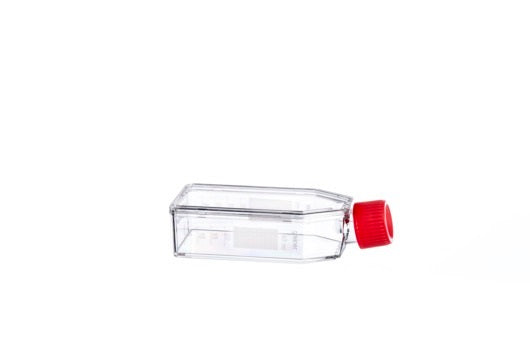 Zellkulturflasche, 50 ml, PS, 25 cm2, CELLCOAT®, Fibronektin, mit Filter-Schraubverschluss rot, 10 Stück/Btl.* (10 Stk.)