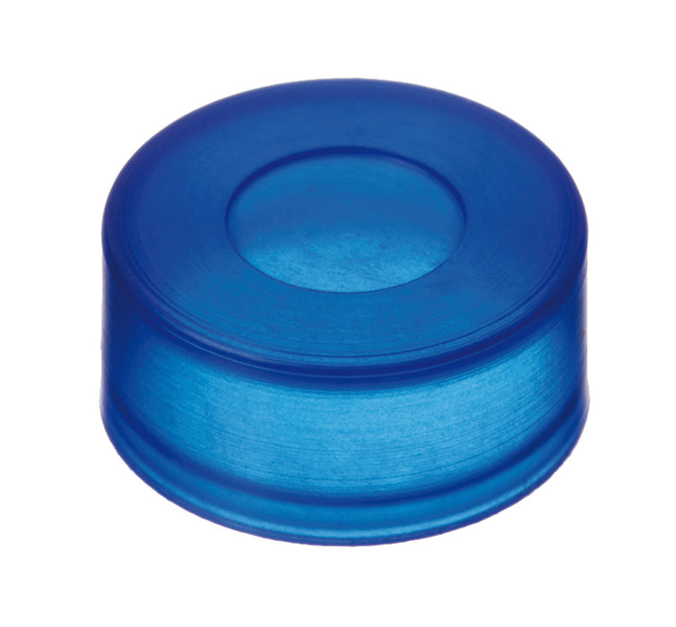 Push-On-Kappe ND11, PE, blau, mit verdünnter Durchstichstelle, VE=100, LABSOLUTE®