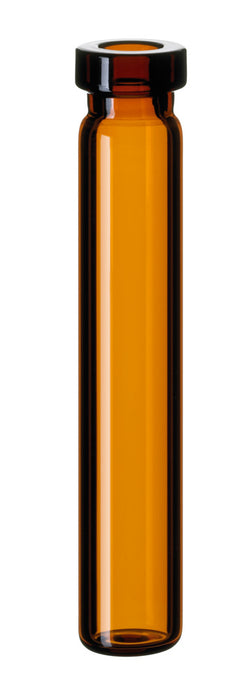Rollrandflasche ND8, Braunglas, 1. hydrolytische Klasse, 0,7 ml, 40 x 7 mm, VE=1000, LABSOLUTE®
