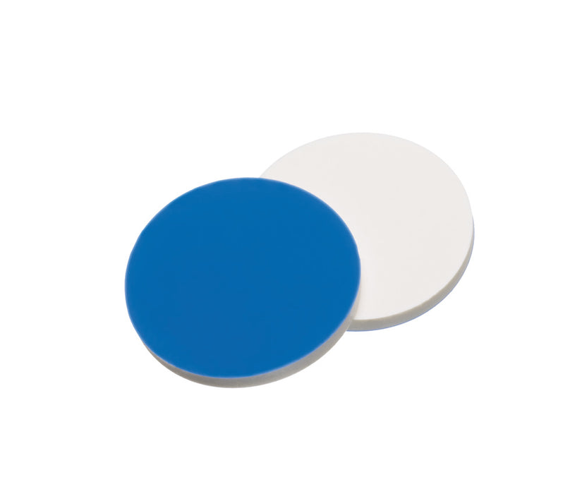 Septum, 17,5 mm, Silikon weiß/PTFE blau, 1,5 mm, 55° shore A, VE=1000, LABSOLUTE®