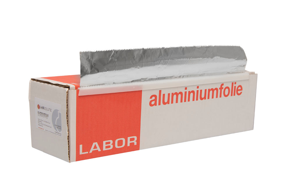 Aluminiumfolie, 100 m x 30 cm (LxB), 30 µm Stärke, Spenderbox, VE=1, LABSOLUTE®