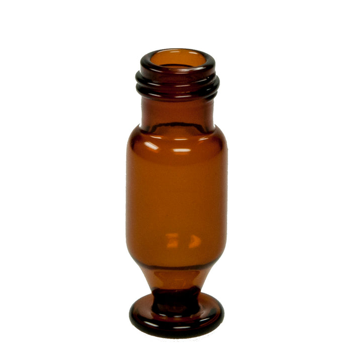 Kurzgewindeflasche ND9, "Vasen-Vial", Braunglas, 1. hydrolytische Klasse, 1,2 ml, 32 x 11,6 mm, mit optimierter Restmengenentleerung, VE=100, LABSOLUTE®