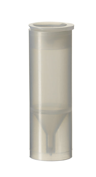Flachbodenglas, PP, transparent, 3,0 ml, 44,6 x 14,65 mm, mit Innenkonus & PE-Stopfen, VE=100, LABSOLUTE®