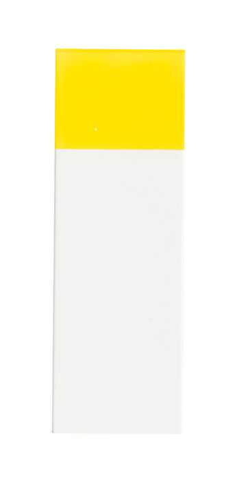 Objektträger, geschnittene Kanten, Schriftfeld gelb, 76x26x1 mm, VE=50, LABSOLUTE®