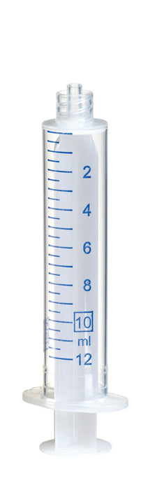 Einwegspritzen, 2 ml, Luer-Lock, Aufnahme mittig, unsteril, blaue Graduierung, ohne Gummidichtung, komplett aus PP, VE=100, LABSOLUTE®