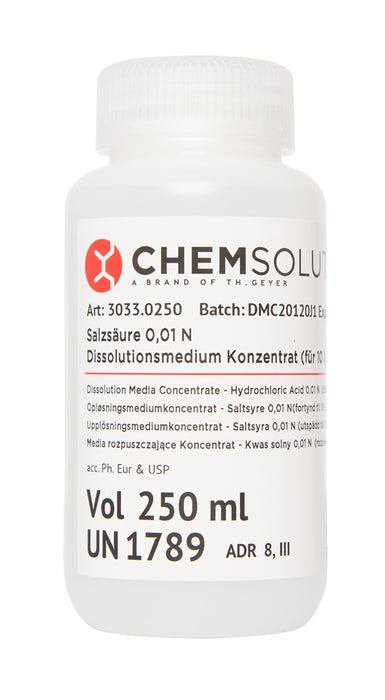 Salzsäure 0,01 N Dissolutionsmedium Konzentrat (für 10 l) Ph.Eur. & USP konform