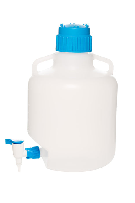 Ballonflasche mit Ablasshahn, LDPE, 10000 ml, Deckel aus PP, VE=1, LABSOLUTE®