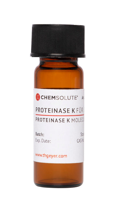 Proteinase K – lyophilisiert, für die Molekularbiologie, rekombinant von Parengyodontium album (Tritirachium album), exprimiert in Pichia pastoris, aufwändig gereinigt für höchste Produktqualität.