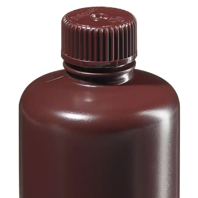 Enghalsflaschen 250mL aus braunem HDPE (12 Stk.)