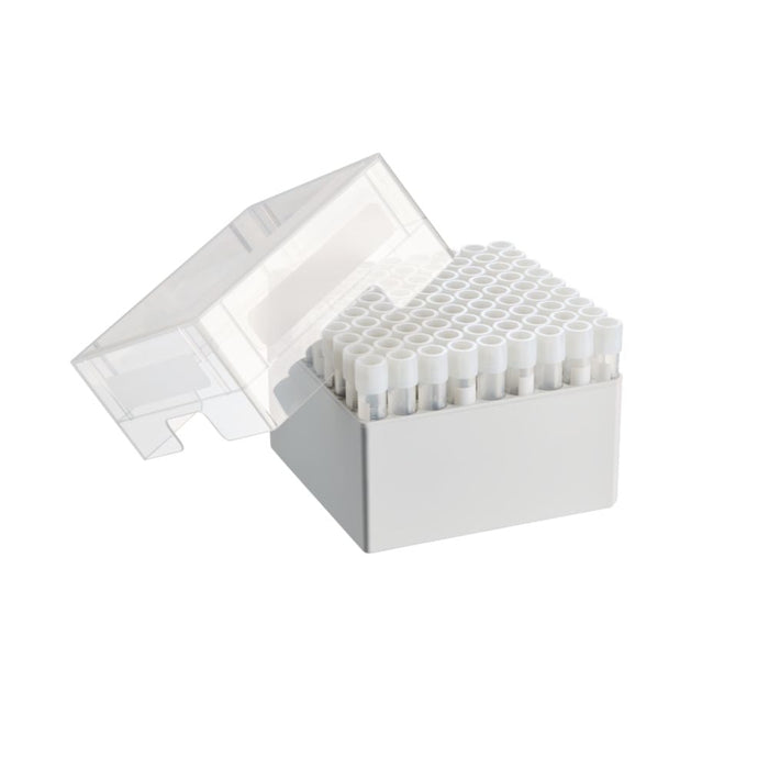 Storage Box 9 x 9, für 81 Gefäße, 2 Stk., Höhe 101,6 mm, 4 Inch, Polypropylen, zum Einfrieren bis -86 °C, autoklavierbar, mit Deckel und Alphanumerik (2 Stk.)