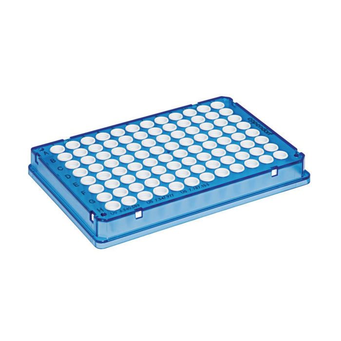 twin.tec real-time PCR Plate 96, skirted (Wells weiss) Blau, 25 Stk. (25 Stk.)