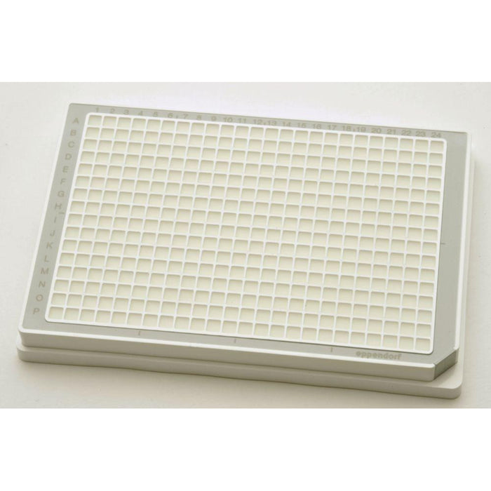 Microplate 384/V-PP, weiße Wells, Umrandungsfarbe grau, PCR clean, 240 Platten (10x 24 St.) (240 Stk.)