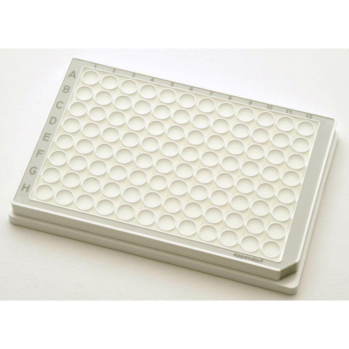 Microplate 96/U-PP, weiße Wells, Umrandungsfarbe grau, PCR clean, 240 Platten (10x 24 St.) (240 Stk.)