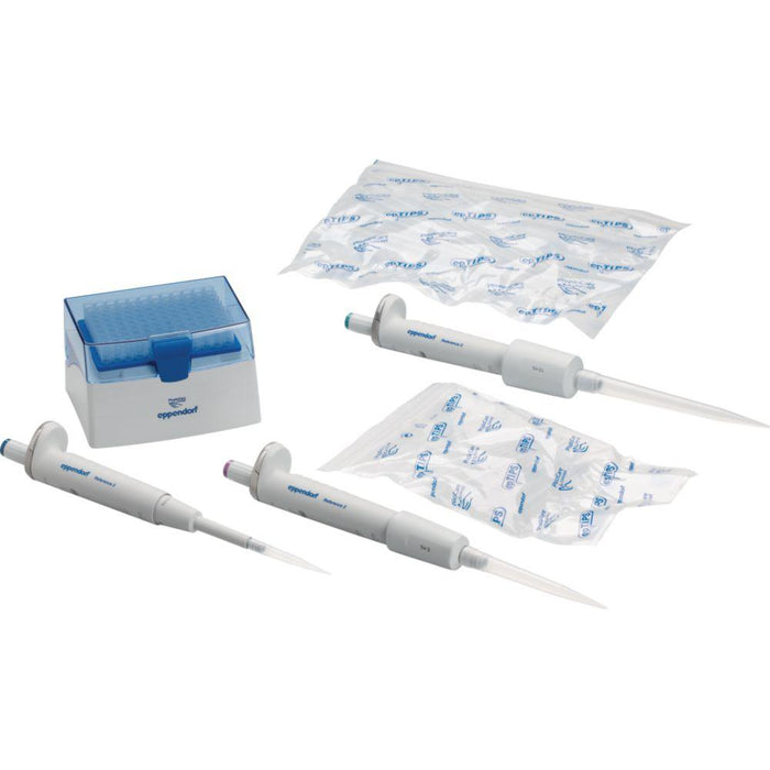 Eppendorf Reference 2 3-Pack, Option 3, 100-1000µL/0.5-5mL/1-10mL, inkl. epT.I.P.S.®-Boxen (3 Stk.)